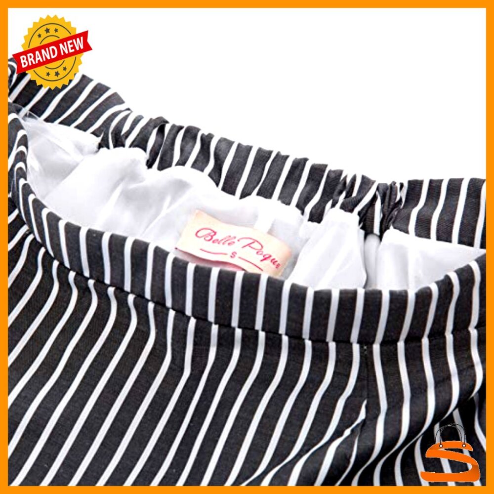 Vintage Striped Victorian Skirt Steampunk Gothic Renaissance Style Ruffled Hem - Picture 2 of 6